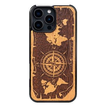 bewood drvena maskica za iPhone 16 Pro Max RUŽA VJETROVA MERBAU
