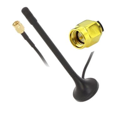 WiFi antena 2.4GHz 2dBi MAGNETSKI SMA utikač - 2 kom.