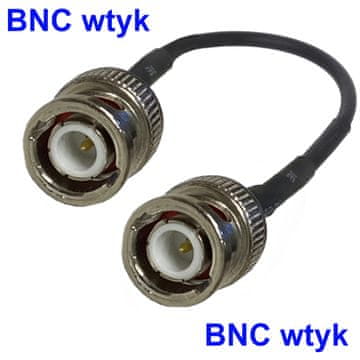 Pigtail BNC utikač / BNC utikač RG174 1m