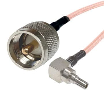 Pigtail CRC9 utikač / UHF utikač RG316 15 cm