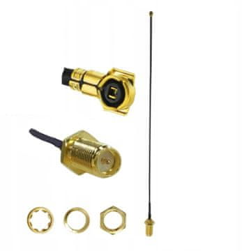 Pigtail MHF4 ženski / SMA-RP utičnica RF0.81 5cm