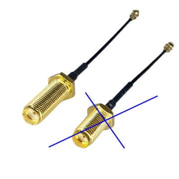 Pigtail uFL / SMA utičnica RF1.13 duljine 20 cm