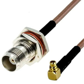 Pigtail MMCX utikač RA / TNC utičnica BH RG316 20cm