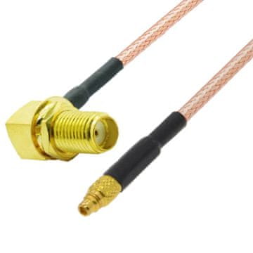Pigtail MMCX utikač / SMA utičnica RA RG316 20cm
