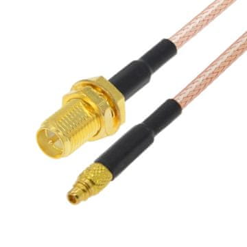 Pigtail MMCX utikač / SMA-RP utičnica RG178 30 cm
