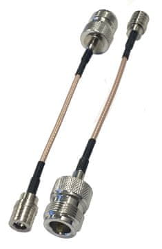 Pigtail QMA utikač N utičnica RG316 20cm