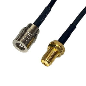 Pigtail QMA utikač / SMA utičnica RG174 20cm