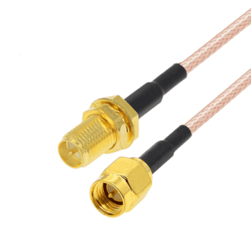 Pigtail SMA utikač / SMA-RP utičnica RG316 20 cm