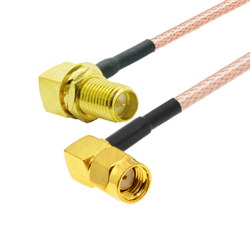 Pigtail SMA-RP utičnica / utikač KUTNI RG316D 50cm