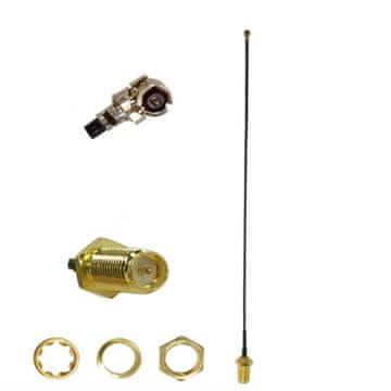 Pigtail uFL IPX / SMA-RP utičnica RF1.13 90cm -3kom