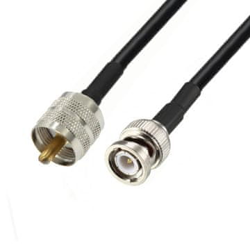Antenski kabel BNC utikač / UHF utikač RG58 3m