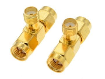 T-adapter SMA utičnica / SMA utikač / SMA utikač
