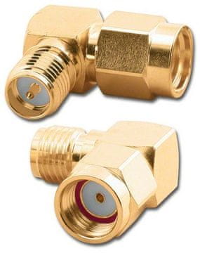 SMA-RP utičnica / SMA-RP kutni adapter za utikač