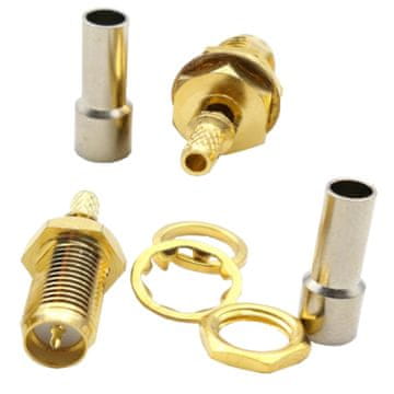 SMA-RP utičnica za RG174 HQ kabel