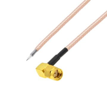 Pigtail SMA-RP konektor KUTNI 15cm RG178 ZA LEMLJENJE