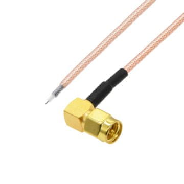 Pigtail SMA konektor RA 10cm RG178 / ZA LEMLJENJE