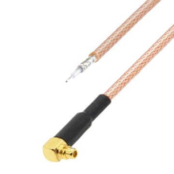 Pigtail MMCX utikač RA RG316 za lemljenje 25 cm