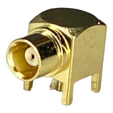 MCX utičnica za PCB, kutna