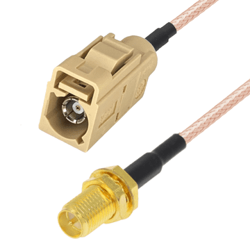 Pigtail FAKRA I utičnica / SMA-RP utičnica 60 cm