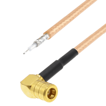 Pigtail SMB utičnica KUTNA za lemljenje RG316 50cm