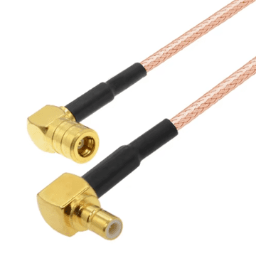 Pigtail SMB utičnica KUTNA / SMB utikač RA RG316 3m