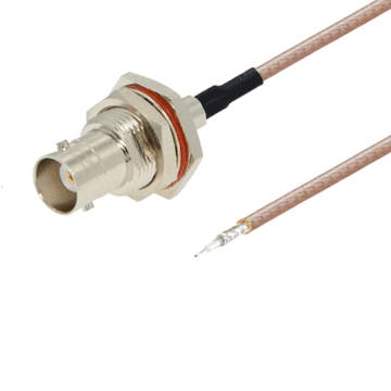Pigtail BNC utičnica / lemljenje RG316 50om 50cm