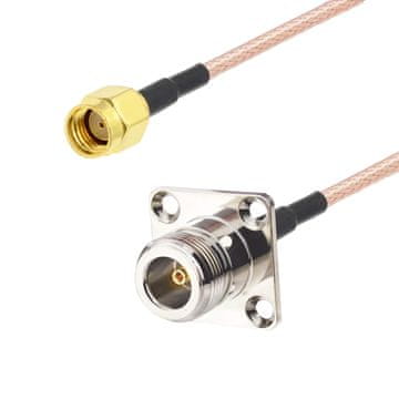 Pigtail N utičnica BH FLAN / SMA-RP utikač RG316 20cm