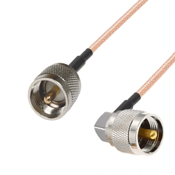 Pigtail UHF utikač RAVNI/UHF utikač KUTNI RG316 2m