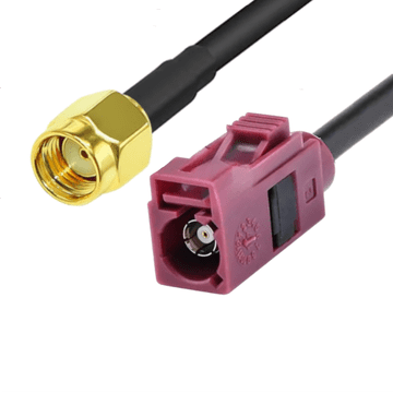 Pigtail FAKRA D utičnica / SMA-RP utikač RG58 5m