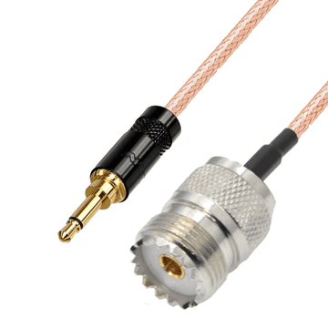 Pigtail JACK 3.5 utikač / UHF utičnica RG316 20 cm