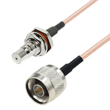 Pigtail QMA utičnica BH / N utikač RG316 1m