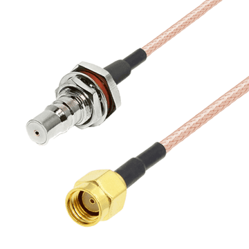 Pigtail QMA utičnica BH / SMA-RP utikač RG316 50cm