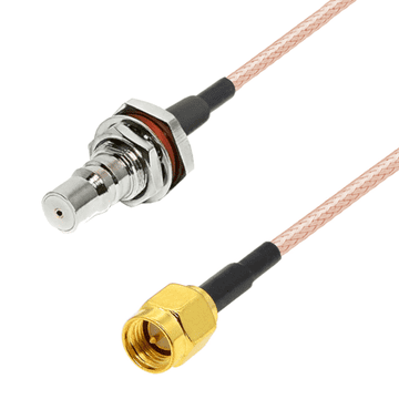 Pigtail QMA BH utičnica / SMA utikač RG316 1m