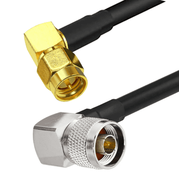 Antenski kabel N utikač RA / SMA utikač RA LMR300 50 cm