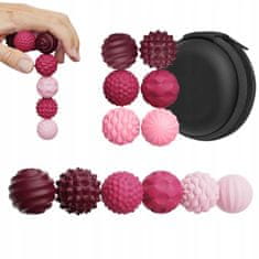 Luxma Magnetske antistresne senzorne loptice s kutijicom adhd ASD SI 6 kom roze