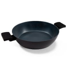 BE Living Niska posuda za kuhanje s poklopcem Delight Black 28 cm