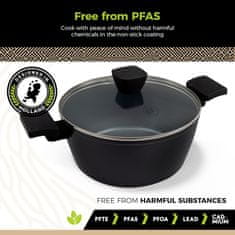 BE Living Posuda za kuhanje s poklopcem Delight Black 24 cm