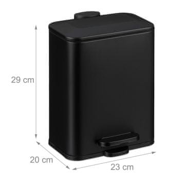 Northix Kupaonska posuda za otpad 5L metalna Softclose papučica
