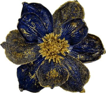 Nikcorp Umjetno božićno cvijeće Magnolije set 3 kom ukras šljokičasti 46 cm, promjer 21 cm, elastična grana