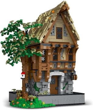 Nikcorp Konstrukcijski set Medieval Forge Building Blocks 1991 elementa modularna srednjovjekovna kovačnica kuća za molitvu 26 x 21 x 16 cm za odrasle