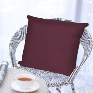 Nikcorp Set 2 Vodootporne Navlake za Jastuke 60x60 cm Ljubičaste, 100% Poliester s Teflon Premazom, Otporne na Vlagu i UV Zračenje, Patentni Zatvarač, Lako Čišćenje, Dekoracija Terase i Dnevnog Boravka