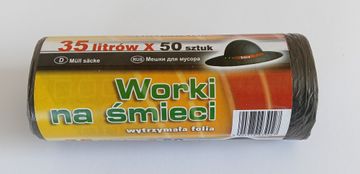 VREĆE ZA SMEĆE 35L 50*60HD CRNE 50 KOMADA - AN 35L/50