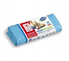Višenamjenske vreće za smeće od 60 l s vezicom, plave, 10 kom.