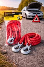 AMTRA Uže za vuču automobila crveno 3500 kg 4 m pleteno s kukom 1 kom.