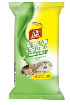 Vlažne maramice univerzalne 3u1 organski kokos bez plastike 40 kom.