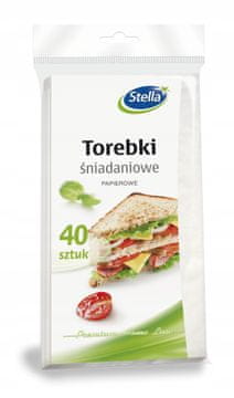 Stella papirnate vrećice za doručak za sendviče i hranu 40 kom.