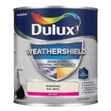 Dulux Weathershield akrilni emajl za metal i drvo, kremasti 0,7 l