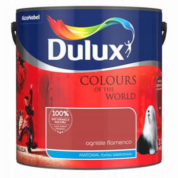 Dulux Kolory Świata lateks boja za zidove Fiery Flamenco mat 2,5 l