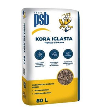 Sobex Borova kora, crnogorična, ukrasna, prirodna, 0-60 mm, 80L