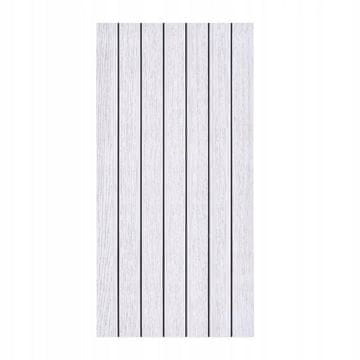 Samoljepljiva dekorativna ploča PVC glatke svijetlo sive lamele 280x60 cm